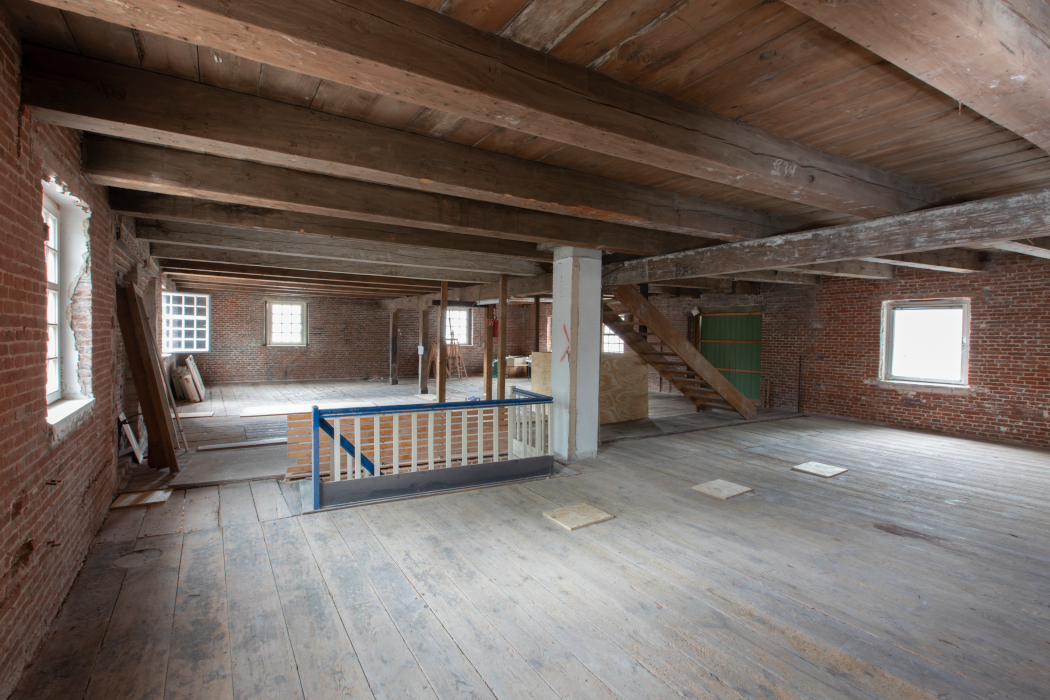 Das Obergeschoss im Alten Packhaus am Ostersteg in Leer
